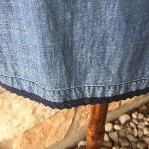 Zara Dresses - Zara Embroidered Chambray Dress. Zara Dresses - Zara Embroidered Chambray Dress.